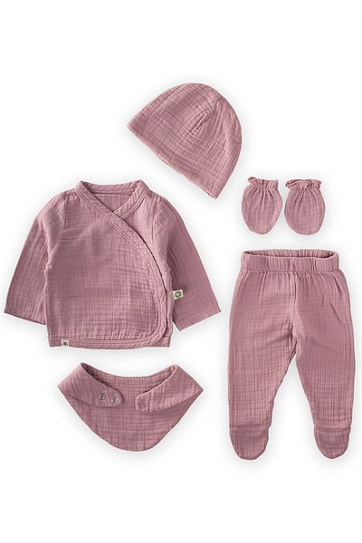 Cigit Bio-Babyset „Hospital Exit“, 0-3 Monate, Flieder