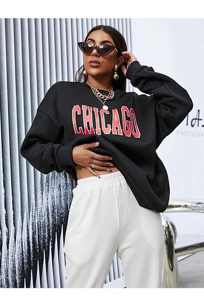 BENROMA Φούτερ CHICAGO PRINTED CREW NECK