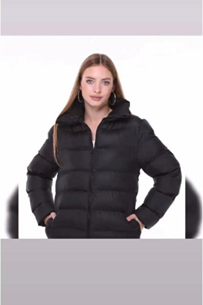 ESMİ Bayan Giyim μακρύ πουπουλένιο παλτό με μεγάλο γιακά