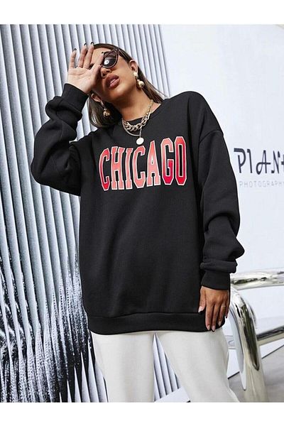 BENROMA Φούτερ CHICAGO PRINTED CREW NECK