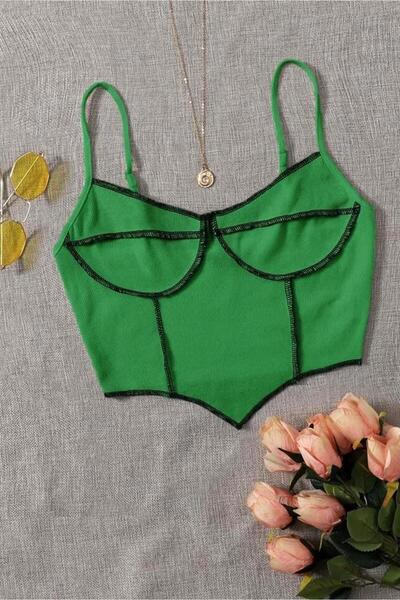 World Fashion Trends Μπλούζα - Πράσινο - Κανονική εφαρμογή