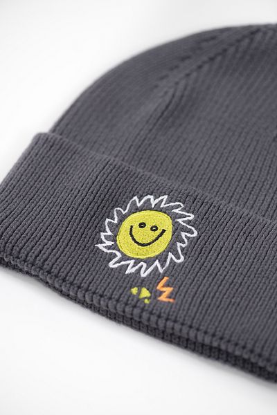BEETLEBEEZ Cotton Kids Unisex Gray Beanie