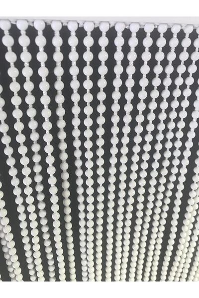 özdeğer home 80X180 White 5mm Spacing Chain Door Curtain Beads Curtain Door Ornament