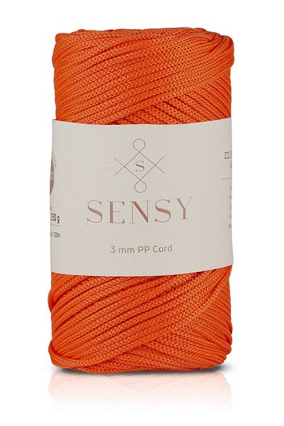 SENSY 3 Mm - 250 gr Polyester Macrame Thread Orange 120 M Polyester Macrame Thread Suppla Rope And Bag Thread