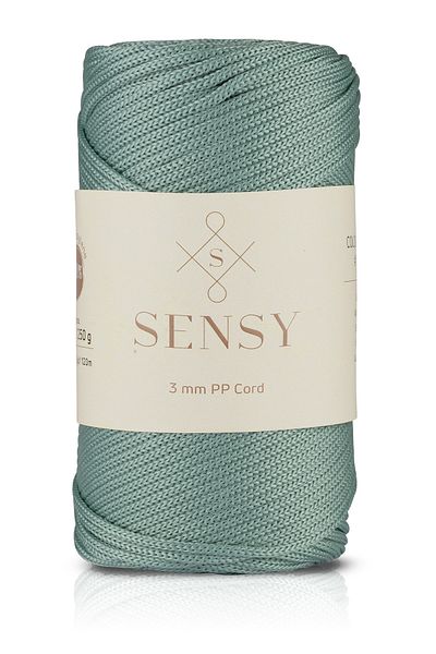 SENSY 3 Mm - 250 gr Polyester Macrame Thread Sage 120 M Polyester Macrame Thread Suppla Rope And Bag Thread