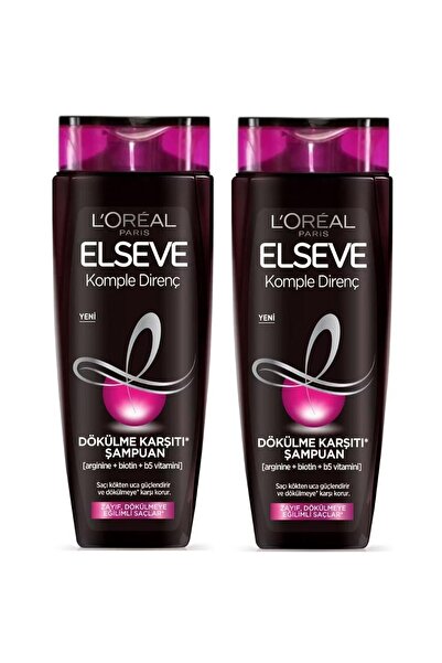 ELSEVE Loreal Paris Komple Direnç Dökülme Karşıtı Şampuan 400 ml 2 Adet