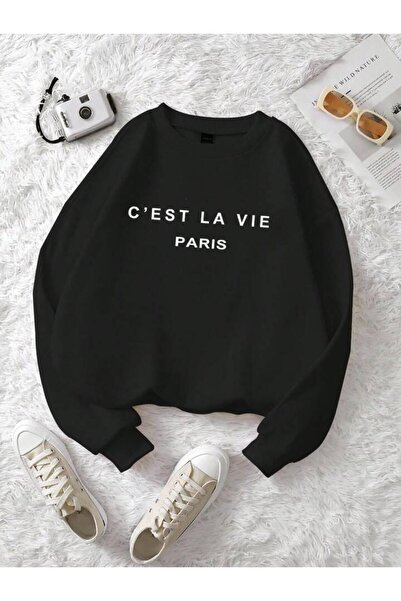 Sebesta Fashion Sebesta Fashion Printed 2 Thread Shardon Unisex Crew Neck Ove...
