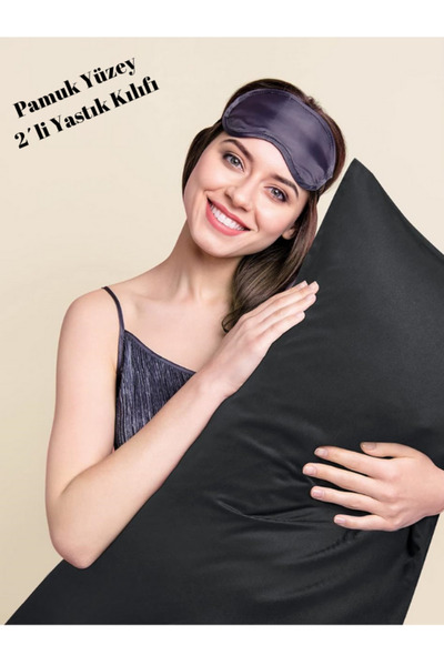 VESSİNOHOME Fetă de pernă din bumbac 2 piese cu huse 50x70 cm Căptușeală de husă de pernă din material textil Runforce