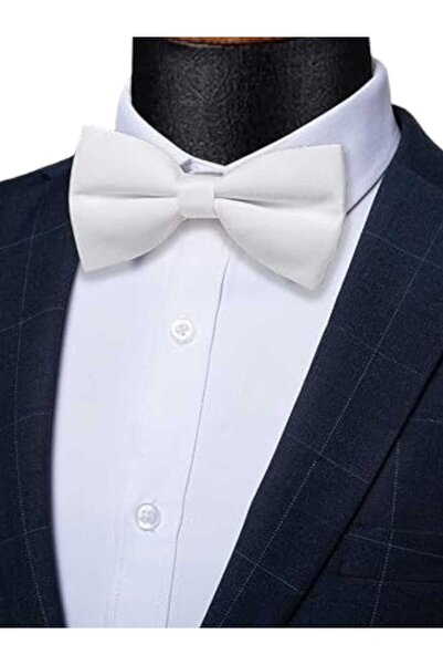 Trenderrs Men's Solid Color Satin Bow Tie