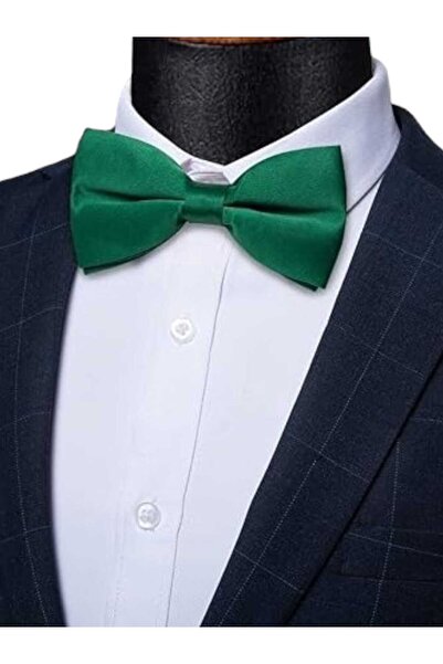 Trenderrs Men's Solid Color Satin Bow Tie