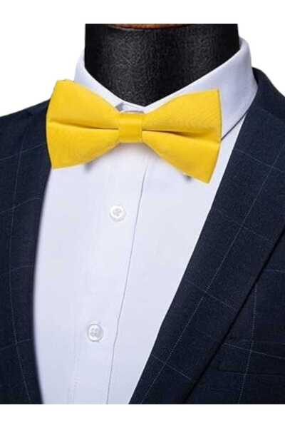 Trenderrs Men's Solid Color Satin Bow Tie