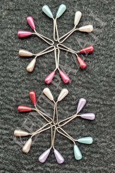 Kent Pazarı Scarf Shawl Clips 12 Pieces - COLORFUL -