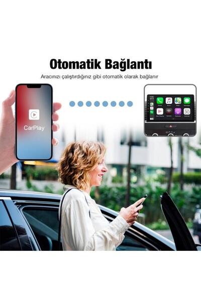 Polhammobile Polham Araç Içi Iphone Cihazlar Için Kablosuz Apple Car Play Adaptörü, Wireless Carplay Çevirici