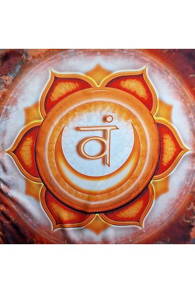 POZİTİF MRK عصابة وشاح برتقالية منقوشة من Sacral Chakra