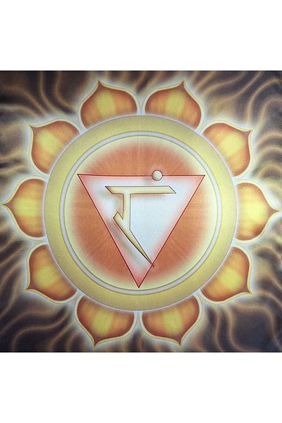 POZİTİF MRK Solar Chakra Patterned Yellow Scarf Bandana