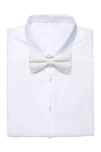 Trenderrs Men's Solid Color Satin Bow Tie