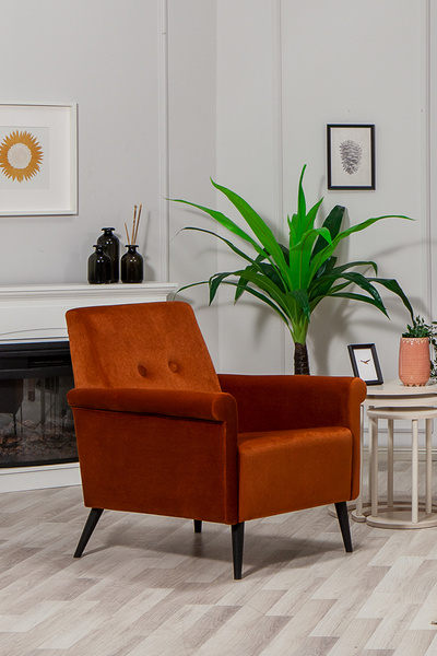 MOBETTO Mia Berjer Salon&oturma Odası Berjer - Kiremit