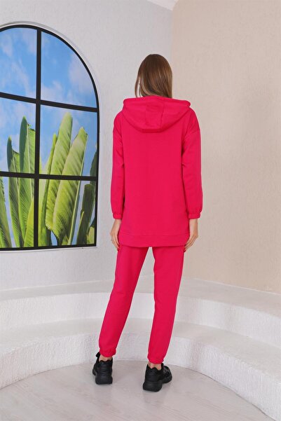 WestBound Women's Daily Sports Double Suit with Pockets Fuchsia