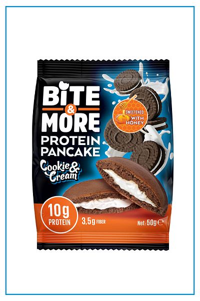 bite & more 50 Gram Protein Cocoa Pancake - Cocoa Colored Protein Pancake