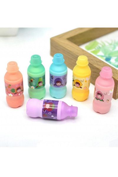 NaSaDAN Cute Bottles 6-Piece Pastel Color Highlighter Set