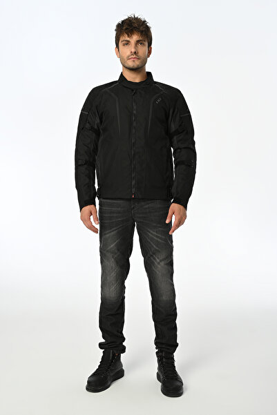 LS2 Sepang Black Gray Biker Jacket