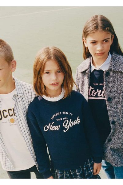 MANGO Kids Sweatshirtkleid mit Karreerock