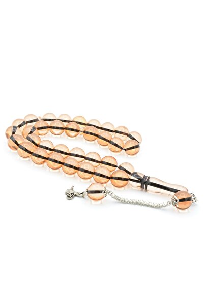 Murty99 Beige Powder Amber Prayer Beads - Scented, Large Size, Globe Cut, 14 Mm