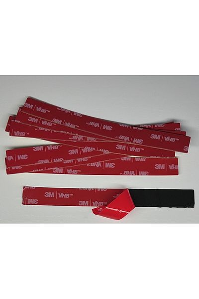 Hdg 250Pcs 3m Vhb Double Sided Tape Foam Tape - 15mm Width - 14cm Length -0.6mm Thickness
