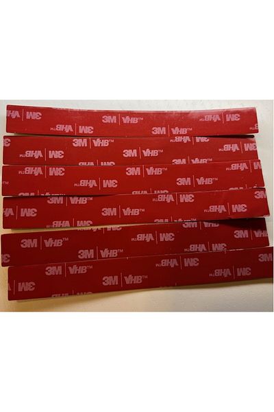 Hdg 250Pcs 3m Vhb Double Sided Tape Foam Tape - 15mm Width - 14cm Length -0.6mm Thickness