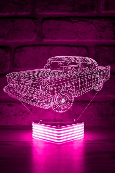 Hediye Kovanı Cadillac Car Gift Lamp - Cadillac 3D Look Led Lighting