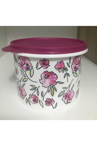Tupperware Cylinder Cup Floral