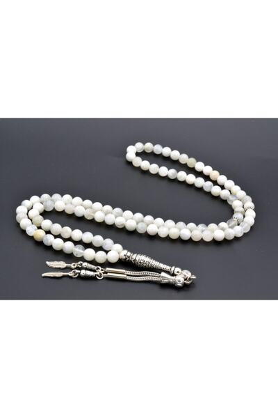 Murty99 Справжній натуральний 99-гранний місячний камінь для чотків, 1-й сорт...