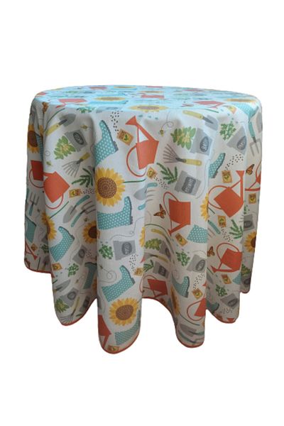 gonk Panama Linen (LIQUID PUSHER, SPOT-PROOF),180 Cm Round Tablecloth