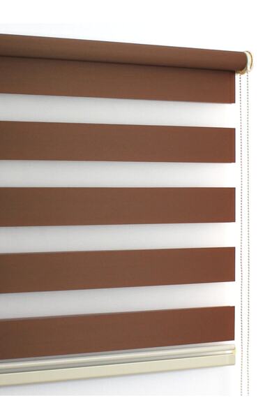 buperde Brown Eco Zebra Roller Blinds