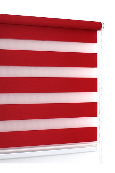 buperde Red Eco Zebra Roller Blinds