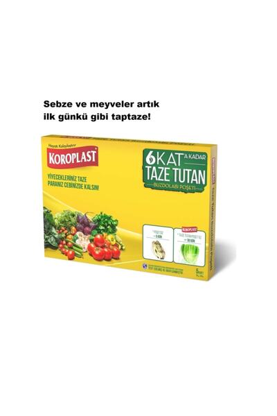 Koroplast Taze Tutan Buzdolabı Poşeti 5 Li