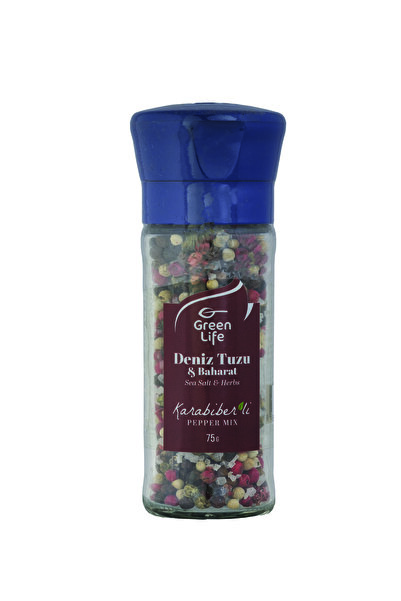 Green Life Karabiber Tuz Karışımı - 75 Gr - Değirmenli Cam