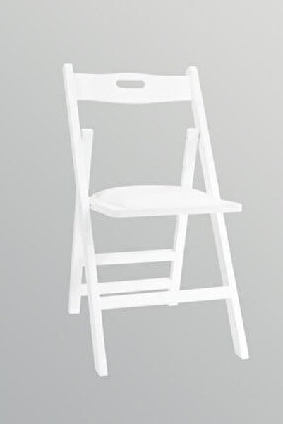 Sf Sandalye Fabrikasi Seray Katlanir Sandalye Beyaz Deri Minderli Fiyati Yorumlari Trendyol