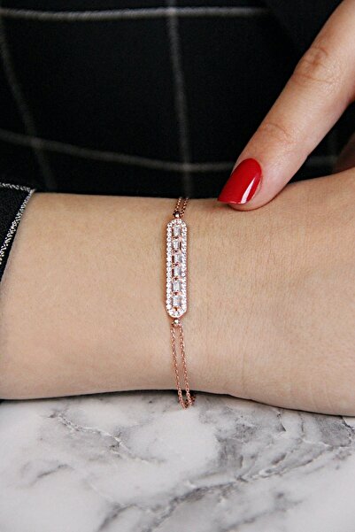 Argentum Concept Baget Taşlı 925 Ayar Gümüş Bileklik - B083901