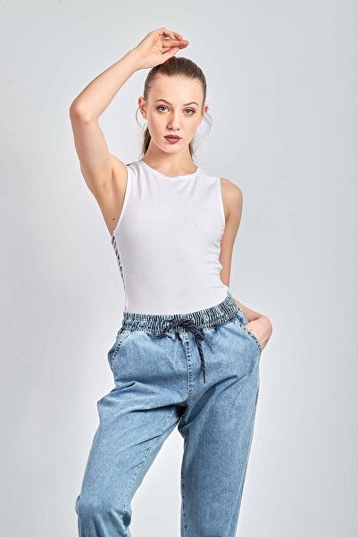 ladyzey Body de damă cu dungi laterale și ferestre pe partea inferioară