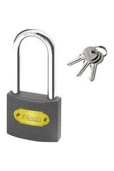 impas 1 Piece Gray Long Padlock 50 mm Mk2328