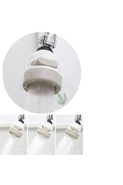AKCAKESE Tasarruflu Oynar Başlık Beyaz 3 Fonksiyonlu Musluk Başlığı