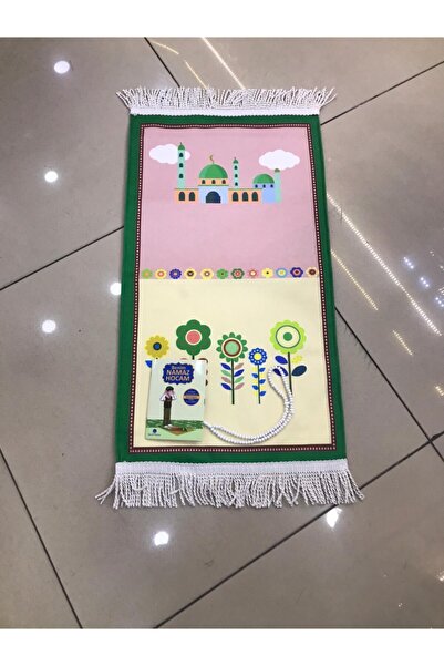 Hicaz Pazarı Dijital Baskı Çocuk Çift Katlı Astarlı Tesbih Namaz Dua Ibadet K...