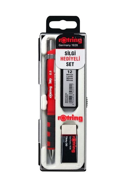 Rotring Tikky 0.7 Red Tip Pen School Set Tikky Versatil School Set 0.7