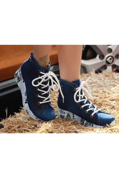 StarBlueMooN Kadın Mavi Kot Bot