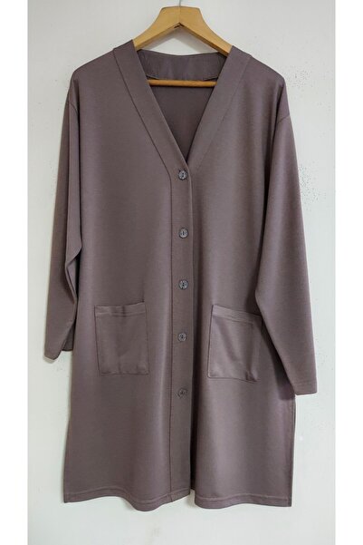 SİNAY Γυναικείο μακρυμάνικο χτενισμένο βαμβακερό μπουφάν με τσέπες