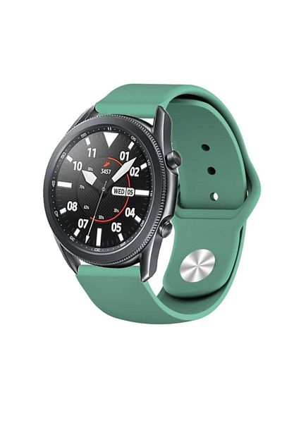 UnDePlus Samsung Galaxy Watch Gear S3 Band 22mm Silicone Sport Band Water Green