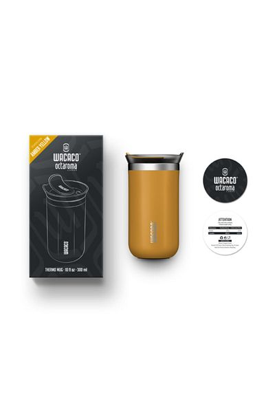 Wacaco Octaroma Lungo Mug Thermos Yellow