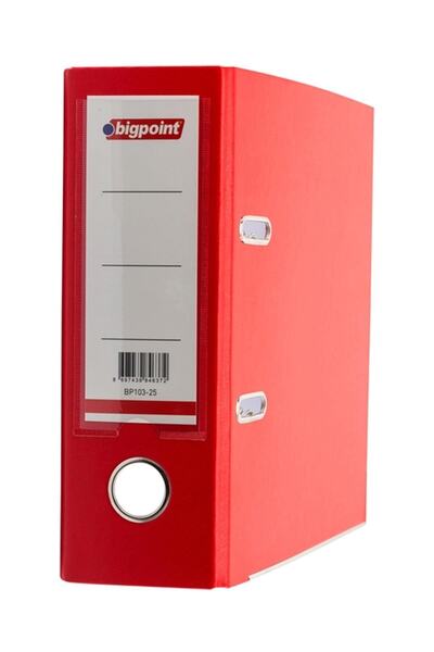 Bigpoint Geniş Telgraf Klasör Kırmızı A5 Yarım Boy