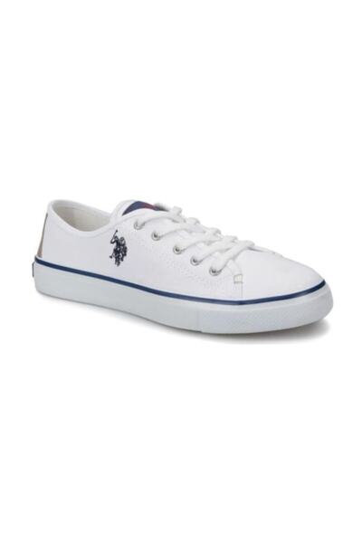 U.S. Polo Assn. حذاء رياضي نسائي من Toga 1 Fx برباط باللون الأبيض